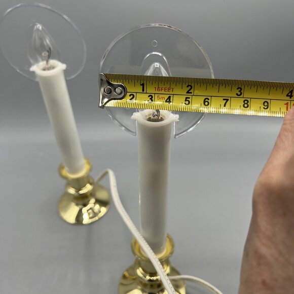 2 Electric Window Christmas Candle Lights Halo w/ Sensors Dusk to Dawn Plug-In - Picture 4 of 9